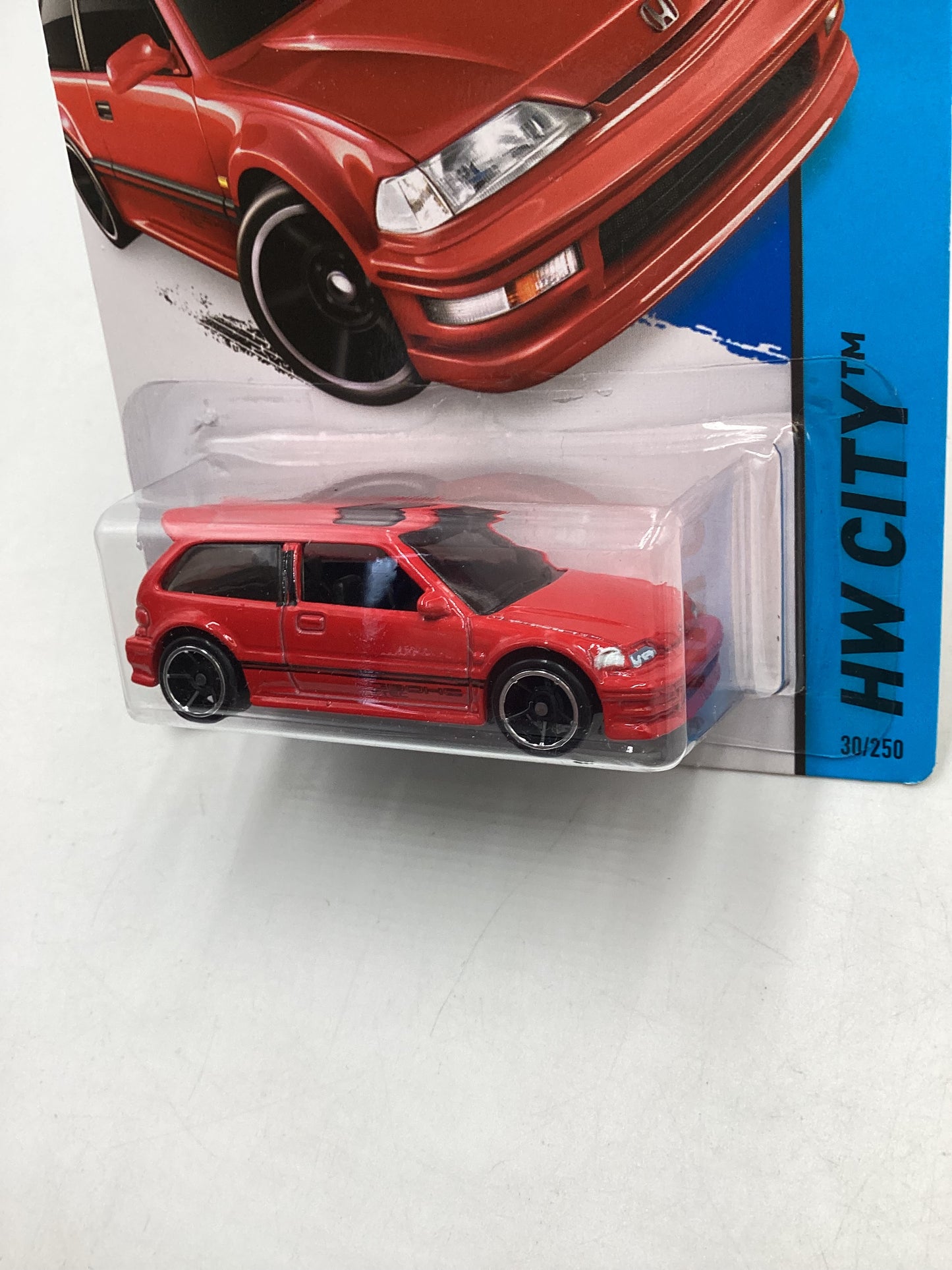 2014 Hot Wheels #30 Red 1990 Honda Civic EF