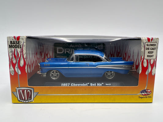 M2 Machines 10-27 Auto Drivers 1957 Chevrolet Bel Air Blue