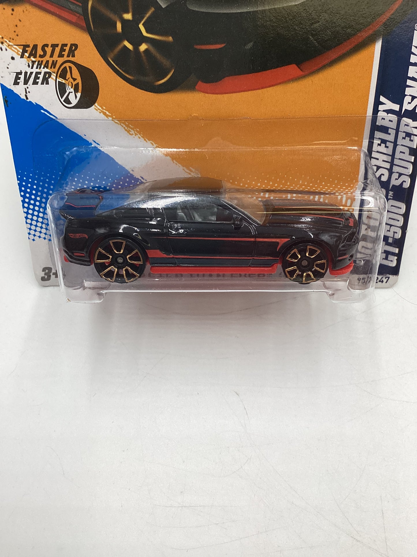 2012 Hot Wheels Faster Than Ever #95 10 Ford Shelby GT-500 Super Snake Black