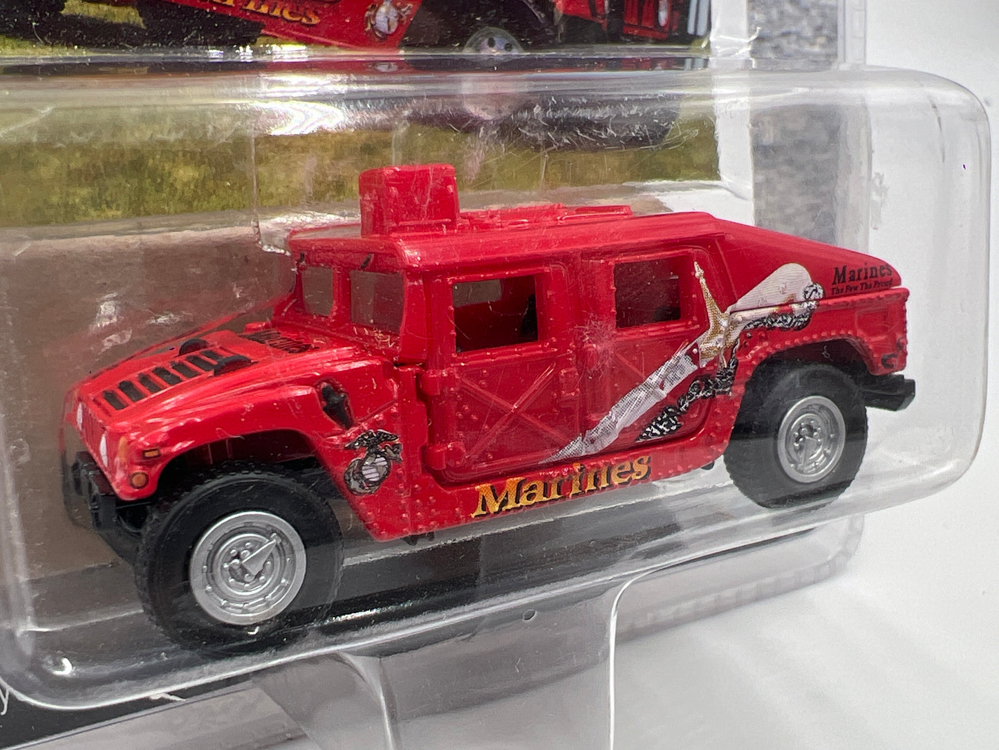 Johnny Lightning Hummer Series United States Marines Humvee Red 221H