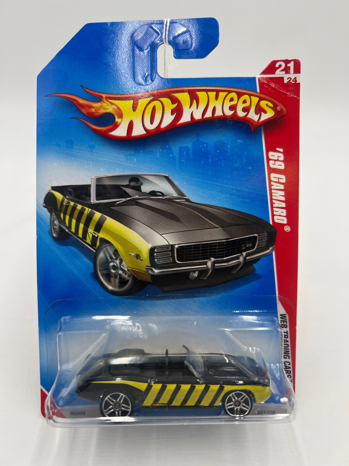 2008 Hot Wheels Web Trading Cars #097 69 Camaro Black 5G