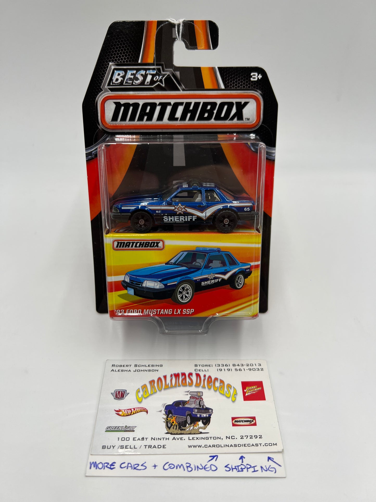 Matchbox Best of Matchbox Series 1 93 Ford Mustang LX SSP Sheriff 168K