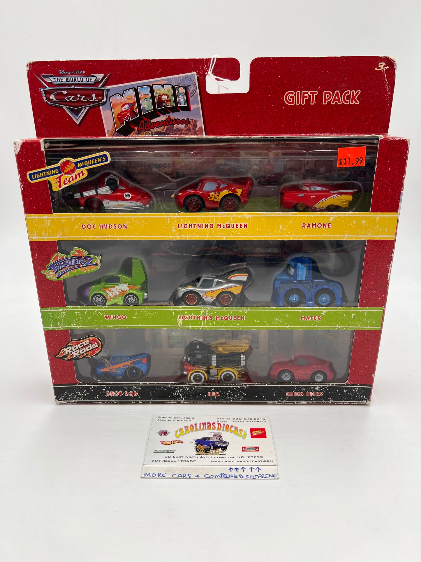 Disney Pixar The World Of Cars Mini Adventures Gift Pack VHTF