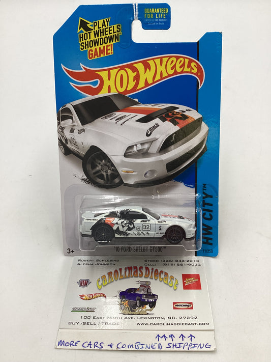 2015 Hot wheels HW City #11 10 Ford Shelby GT500 White 25C