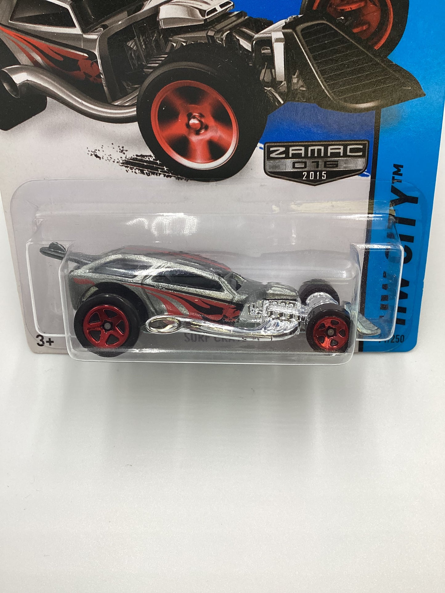 2015 Hot Wheels  016 ZAMAC #71 SURF CRATE 143F