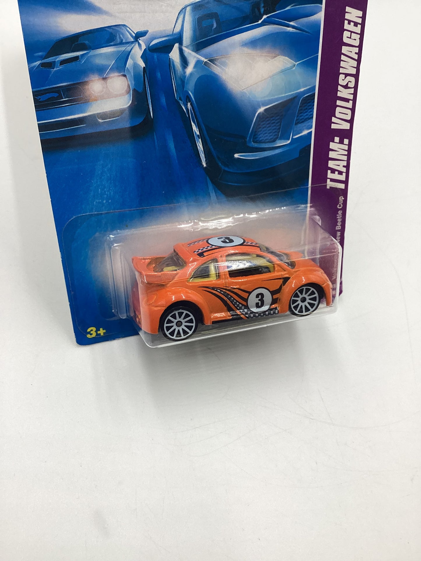 2008 Hot Wheels HW Team: Volkswagen #130 Volkswagen New Beetle Cup Orange 97E