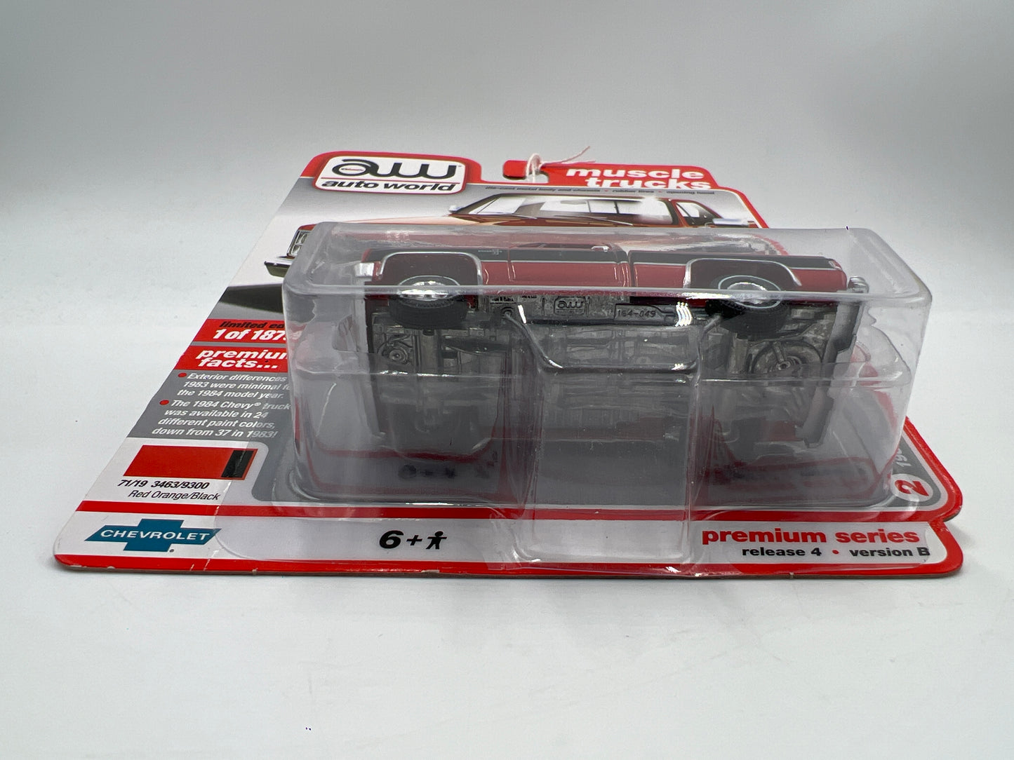 Auto World Muscle Trucks Release 4 Version B 1984 Chevy Silverado 10 Fleetside Red 183B