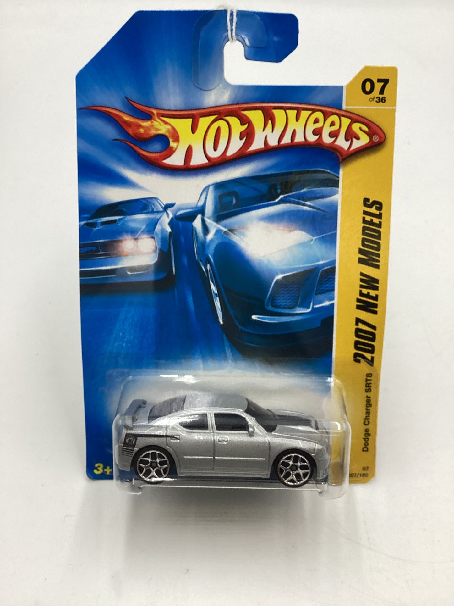 2007 Hot Wheels New Models #7 Dodge Charger SRT8 Silver 50A