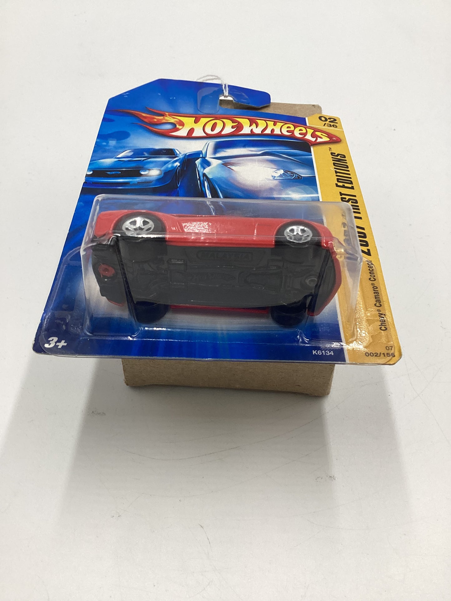 2007 Hot Wheels New Models #2 Chevy Camaro Concept Red (5 Spoke) 2A