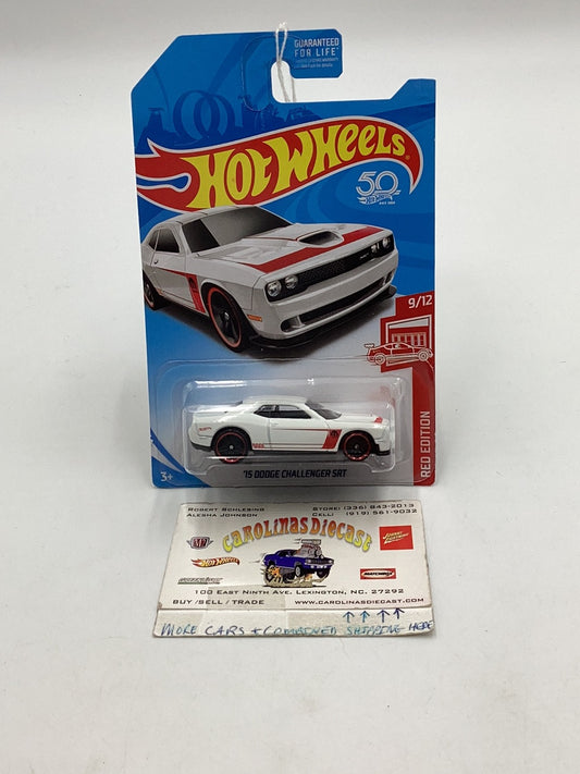 2018 Hot Wheels Red Edition ‘15 Dodge Challenger SRT *BAD CARD* 150D