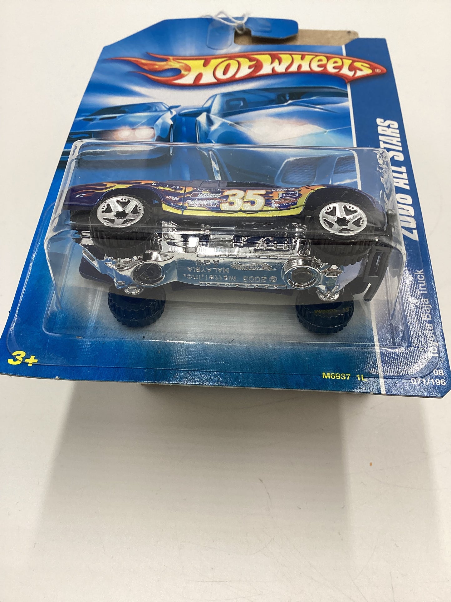 2008 Hot Wheels All Stars #71 Toyota Baja Truck Blue