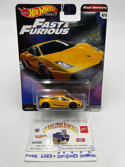 Hot Wheels Fast & Furious Fast Imports #4 Lamborghini Gallardo LP 570-4 Superleggera Yellow 247A