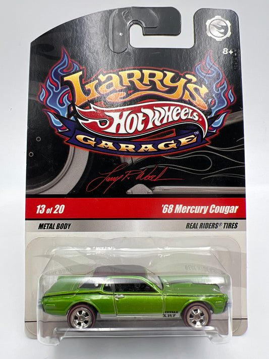 Hot Wheels Premium Larrys Garage #13 68 Mercury Cougar Green