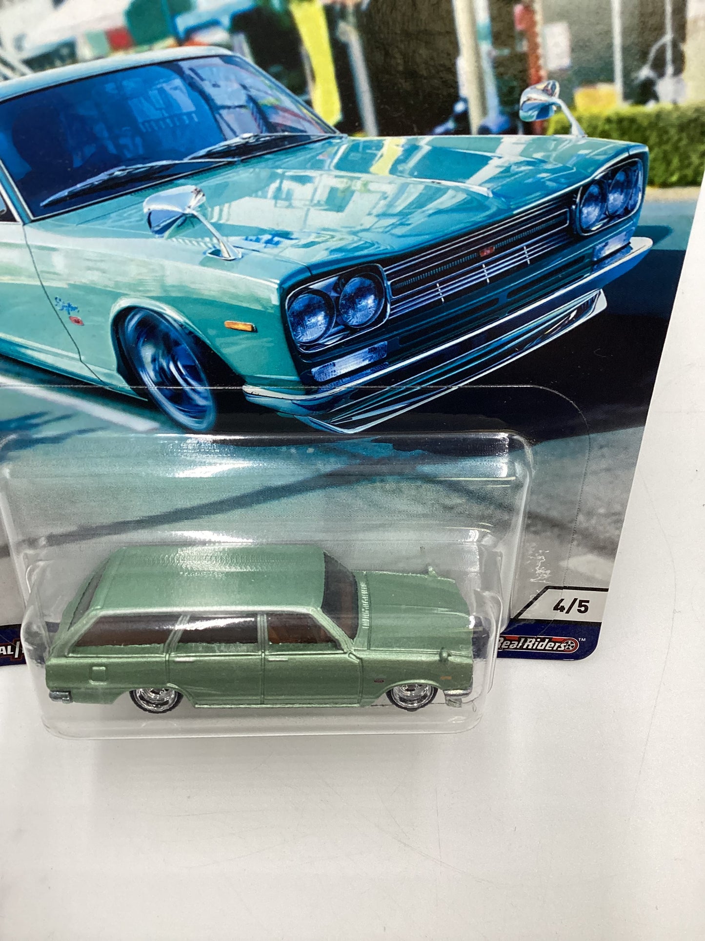 Hot wheels Car Culture Cargo Carriers #4 Nissan C10 Skyline Wagon Green