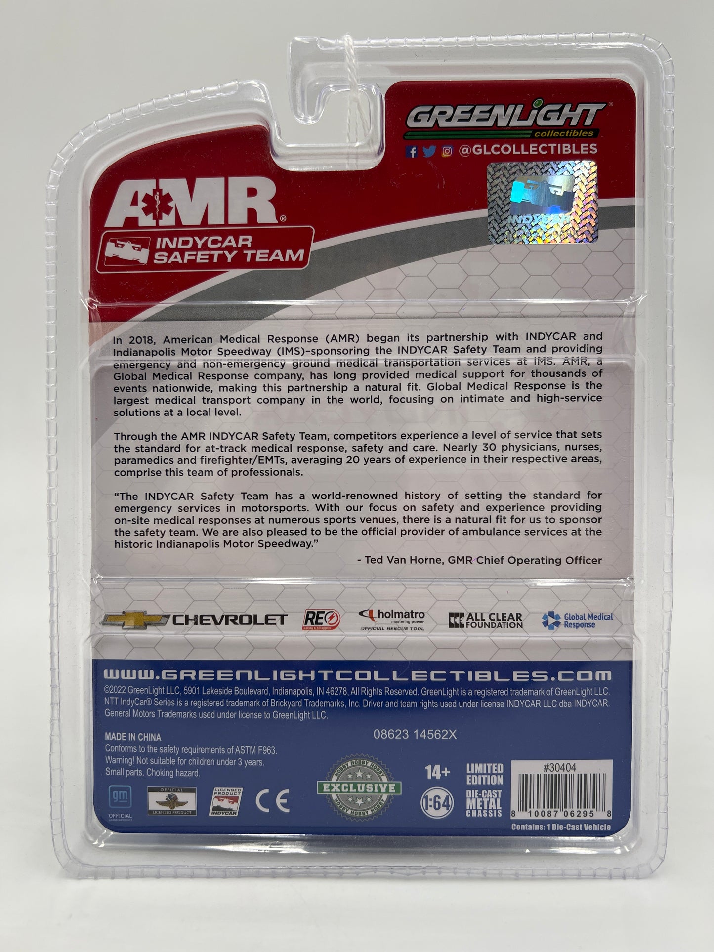 Greenlight Hobby Exclusive AMR Indycar Safety Team CHASE 2021 Chevrolet Silverado