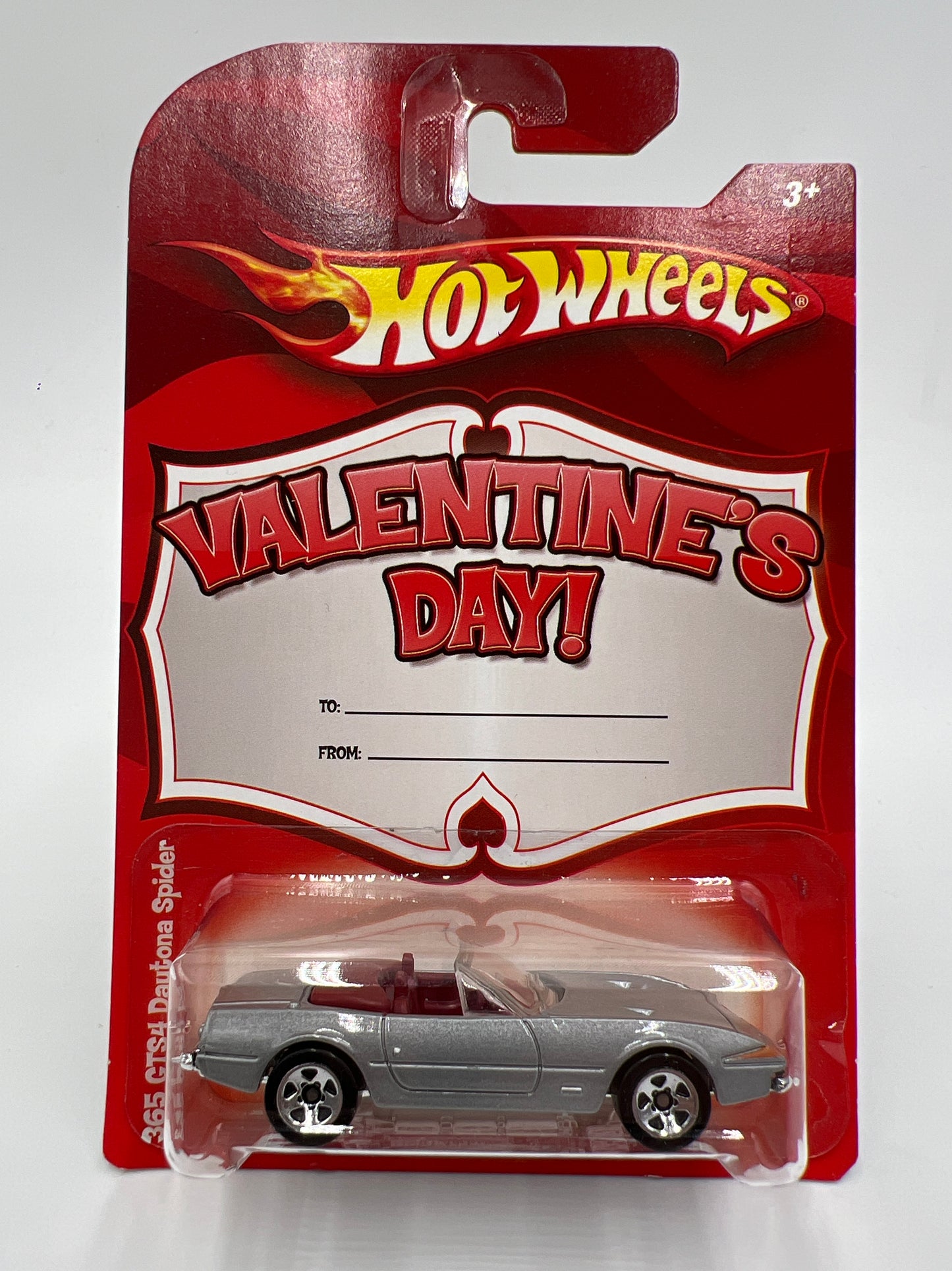 Hot Wheels Valentines Series 365 GTS4 Daytona Spider Silver W/Protector