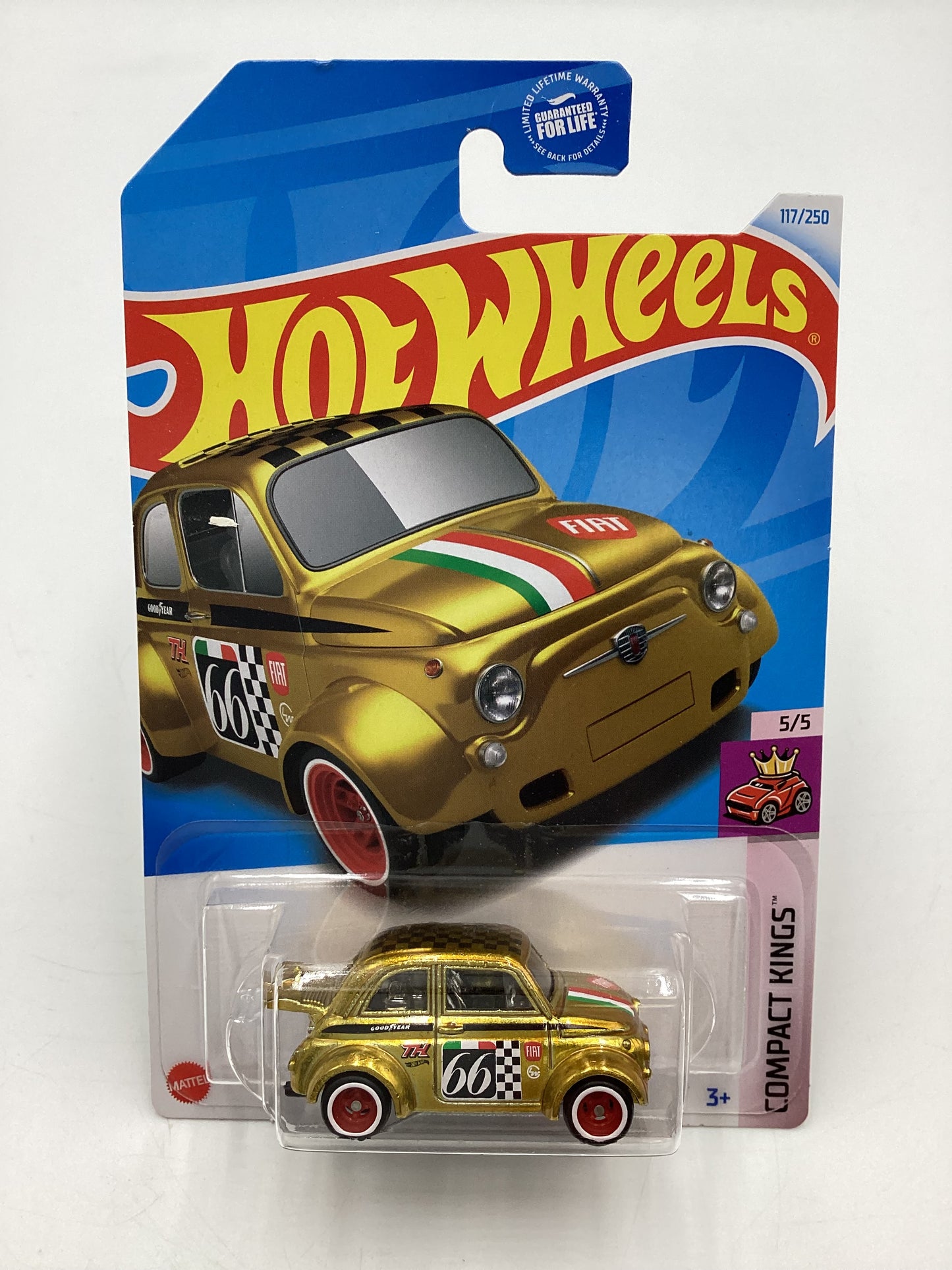 2024 Hot Wheels Super Treasure Hunt #117 60s Fiat 500D Modificado with protector