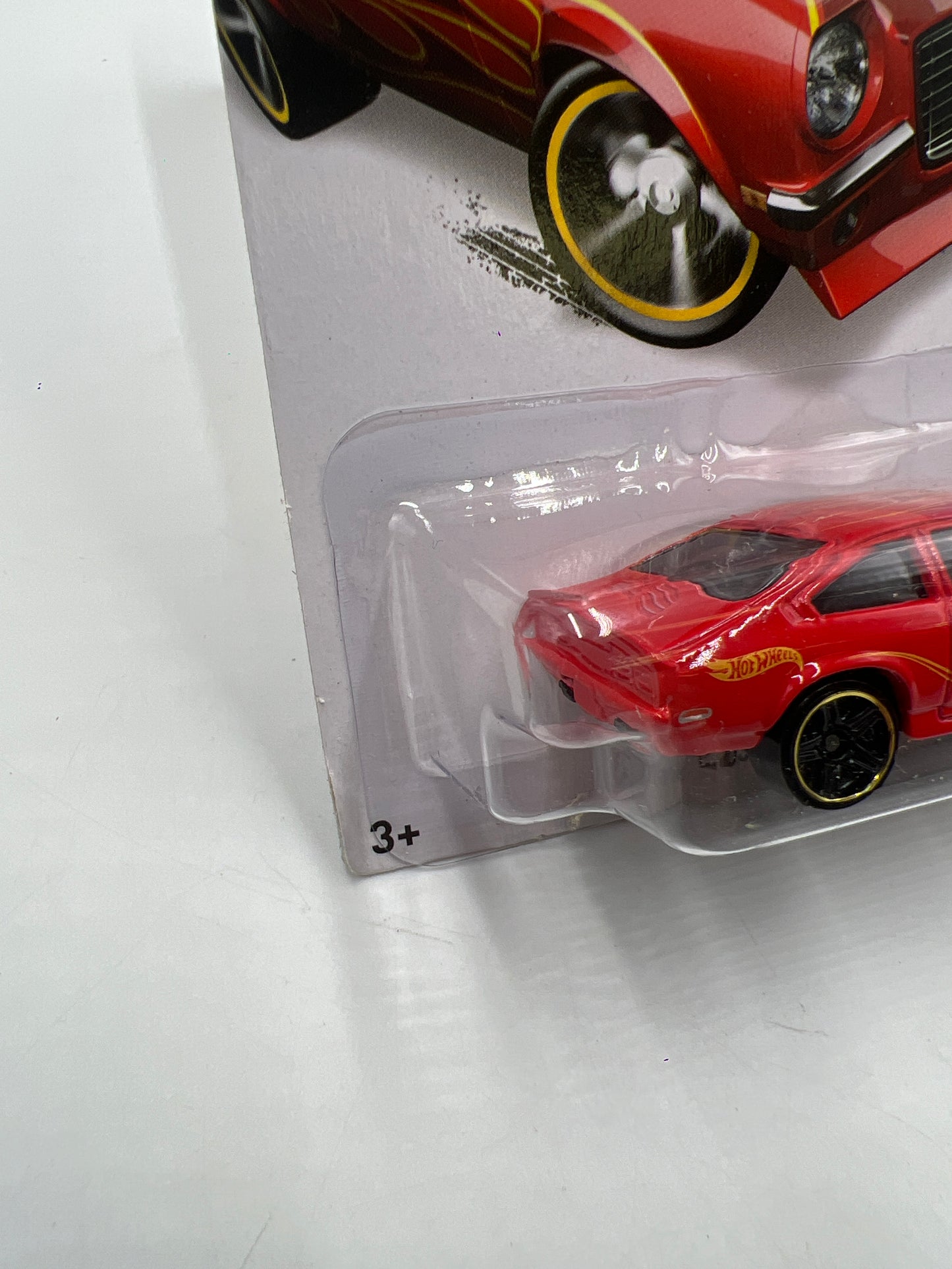 2014 Hot Wheels Workshop #220 Custom V8 Vega Red Vein Top Back 6H