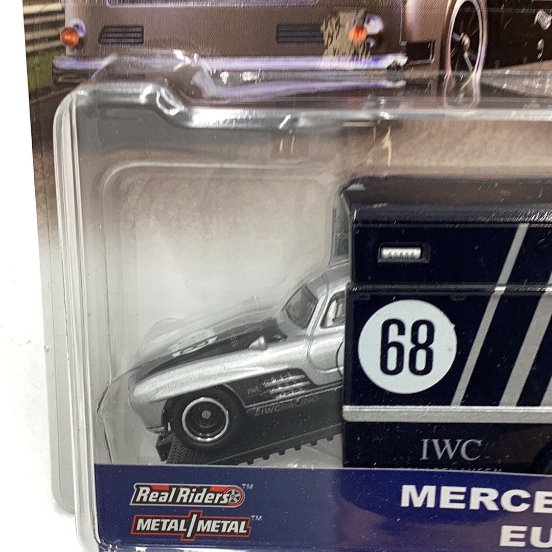 Hot wheels car culture team transport #21 Mercedes Benz 300 SL euro hauler 278F