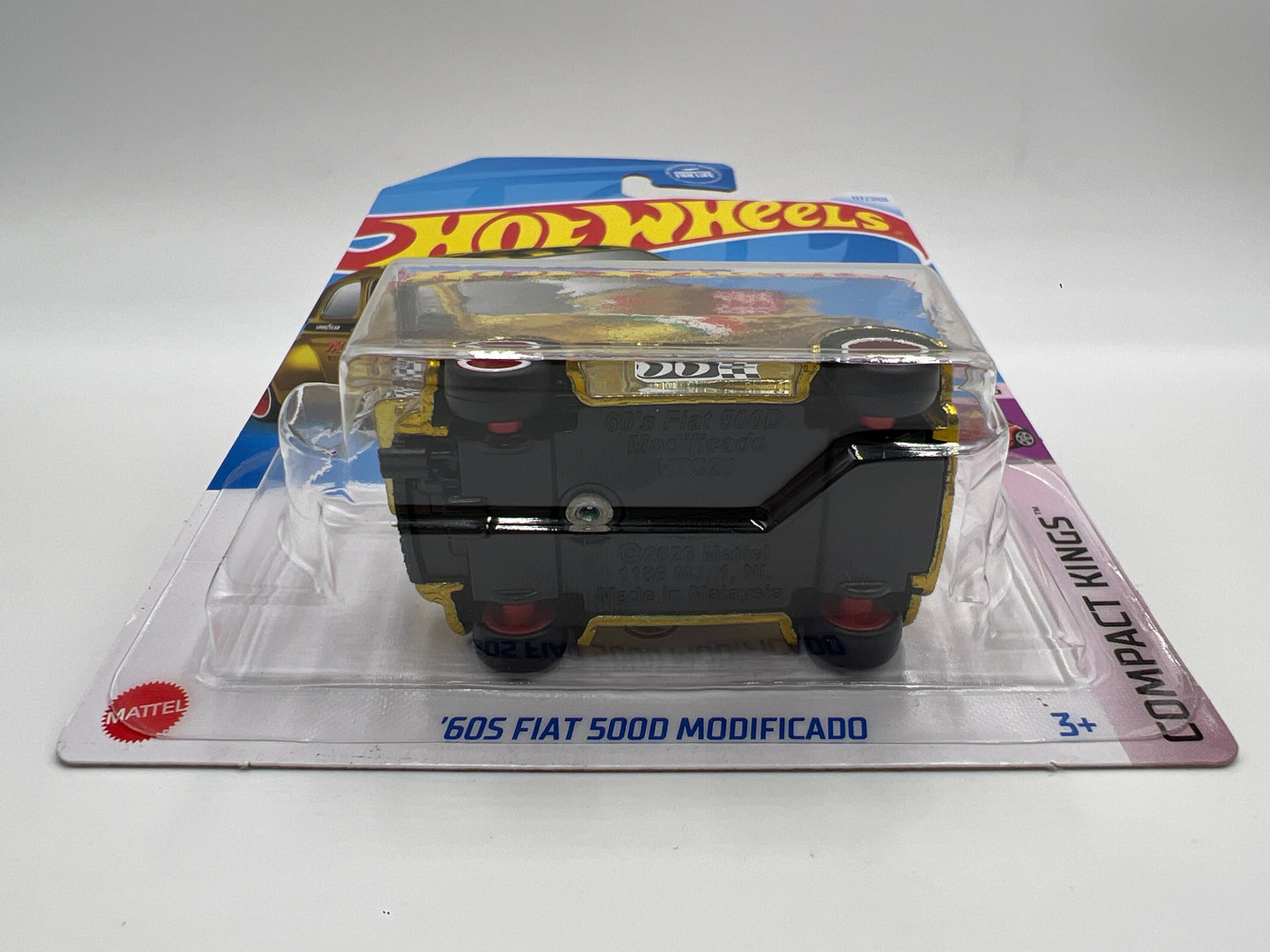 2024 Hot Wheels Super Treasure Hunt #117 60s Fiat 500D Modificado Gold W/Protector