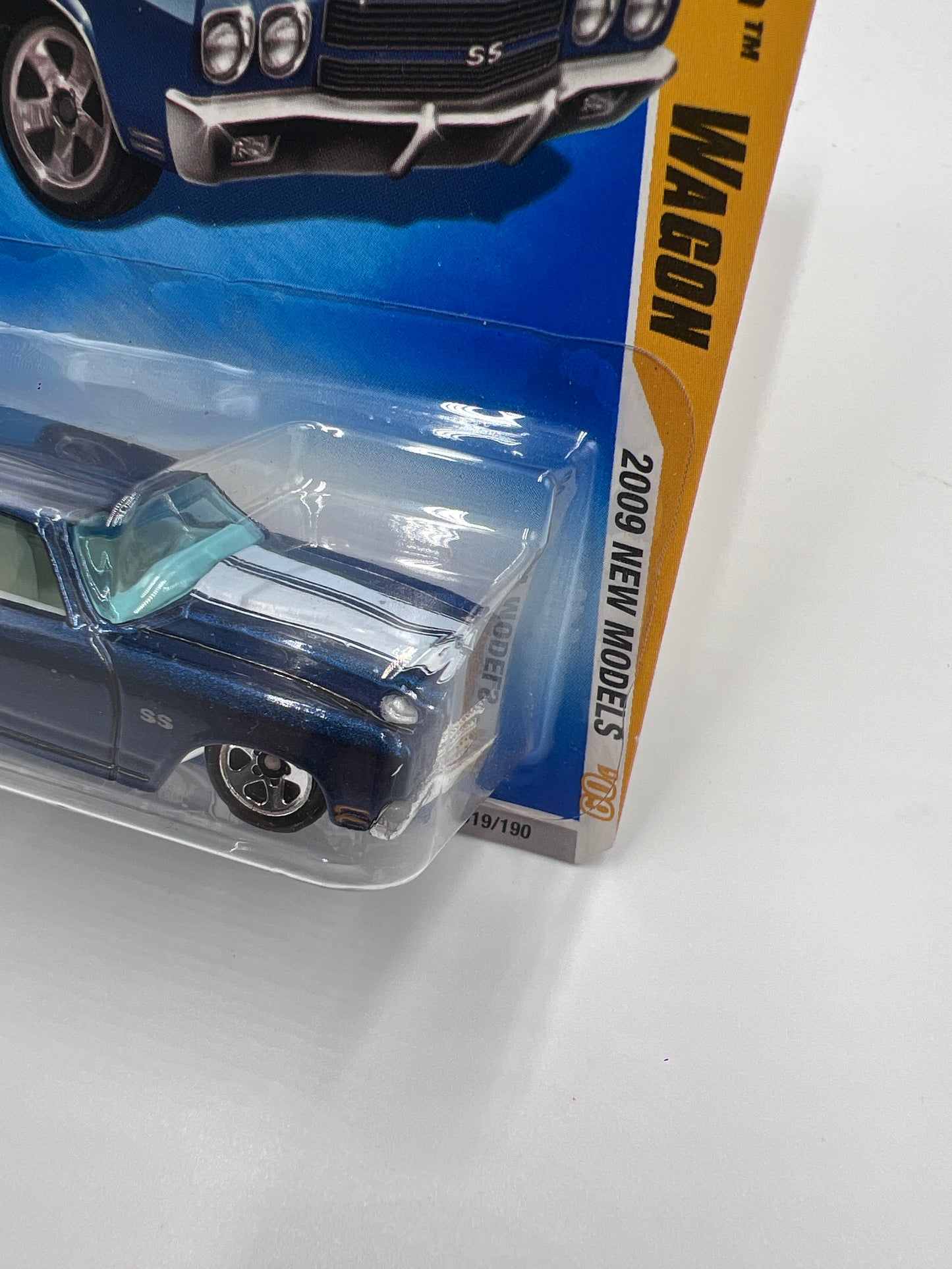 2009 Hot Wheels New Models #19 70 Chevelle SS Wagon Blue 10i