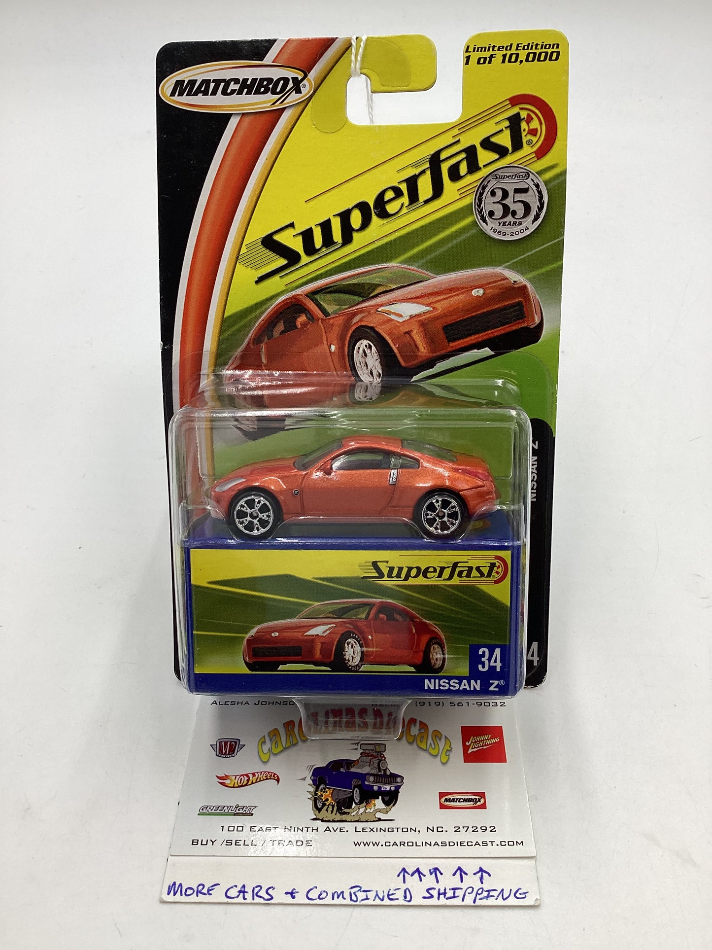 Matchbox 2004 Superfast #34 Nissan Z orange 169D