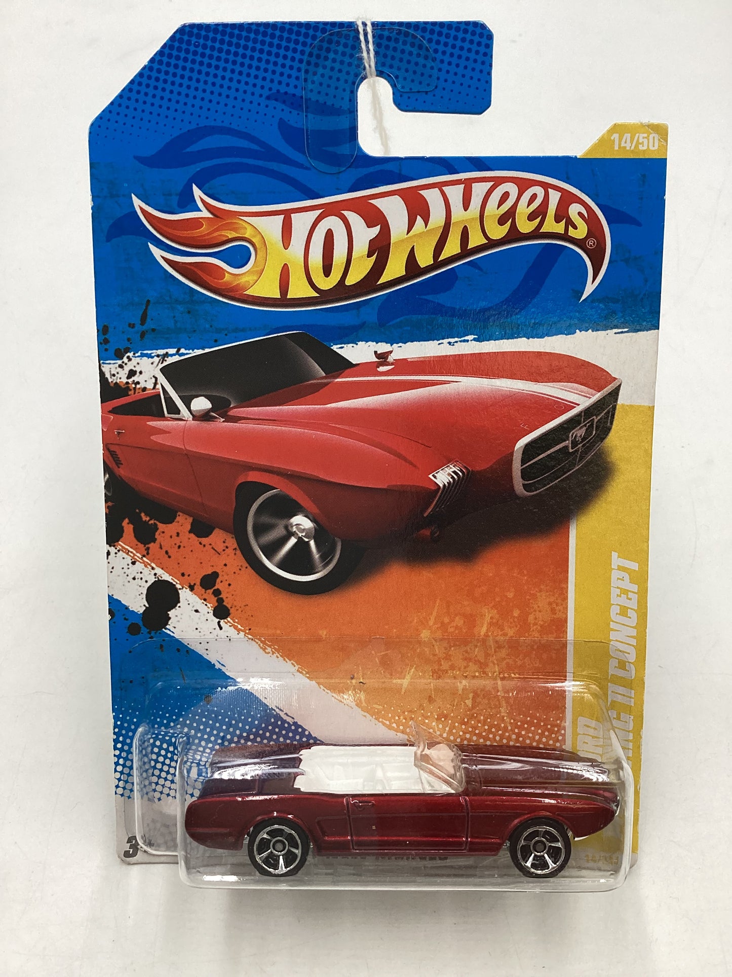 2011 Hot Wheels #14 63 Ford Mustang II Concept Red 21C