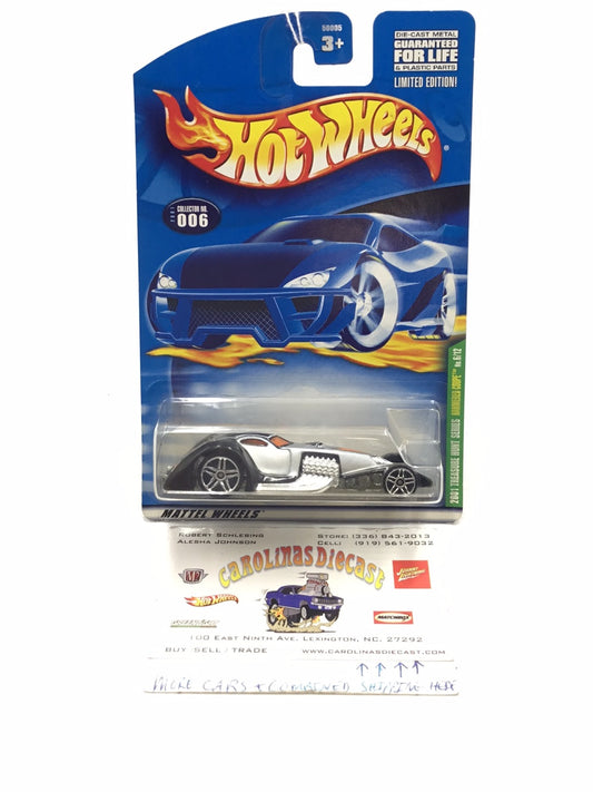 2001 Hot Wheels Treasure Hunt  #6 Hammered Coupe 64G