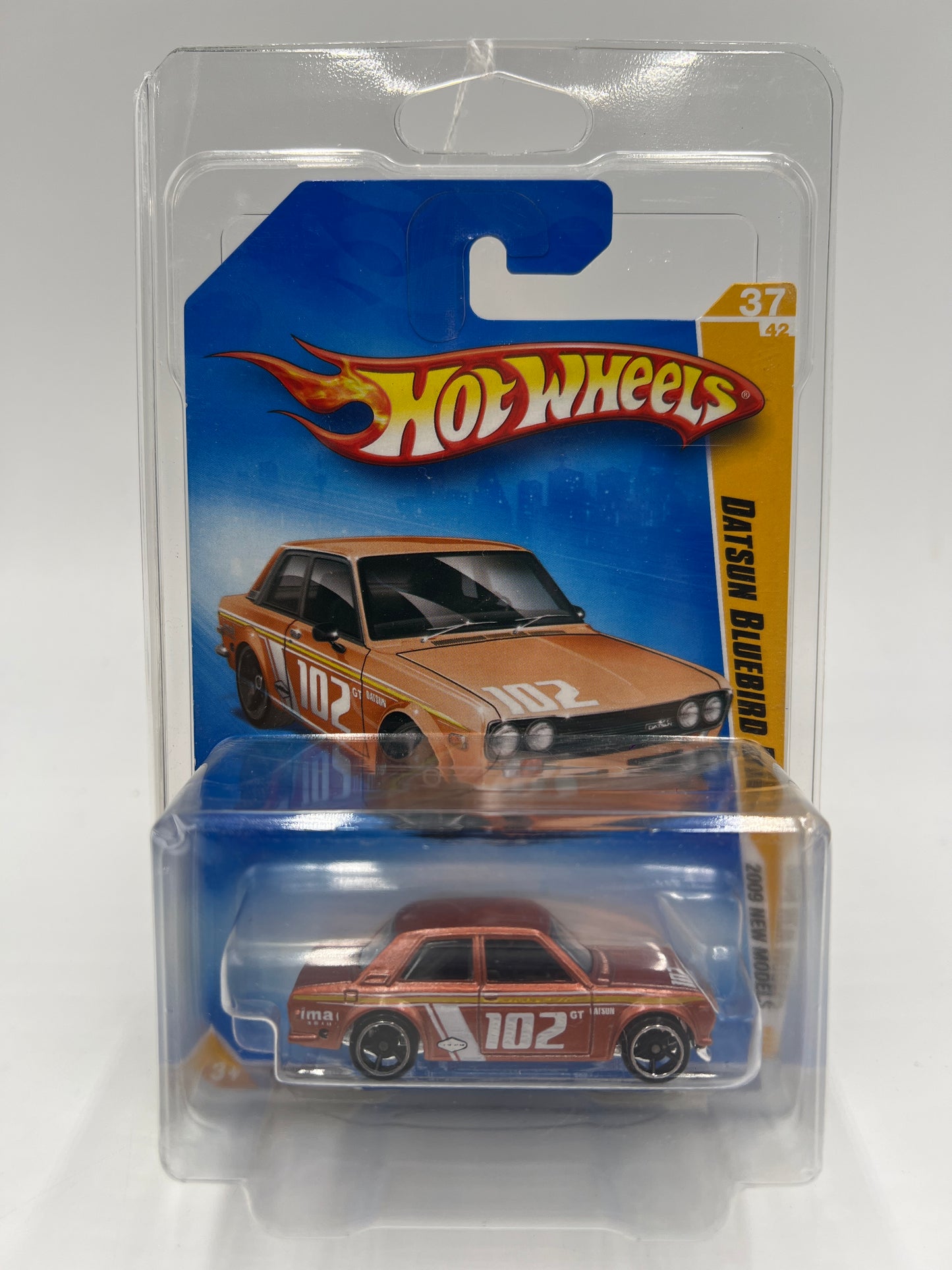 2009 Hot Wheels New Models #37 Datsun Bluebird 510 Copper W/Protector SR