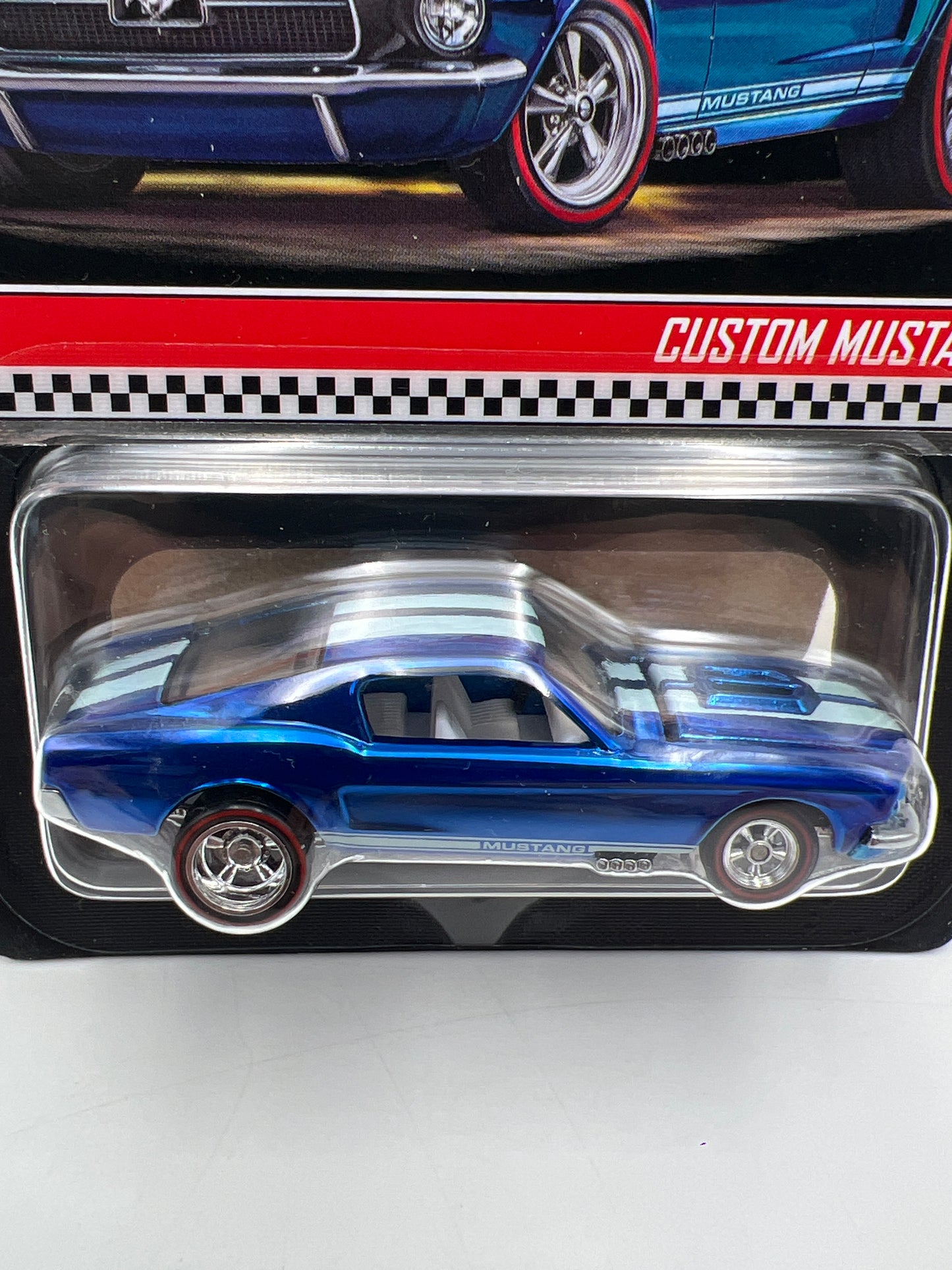 2020 Hot Wheels RLC Custom Mustang Blue W/Protector