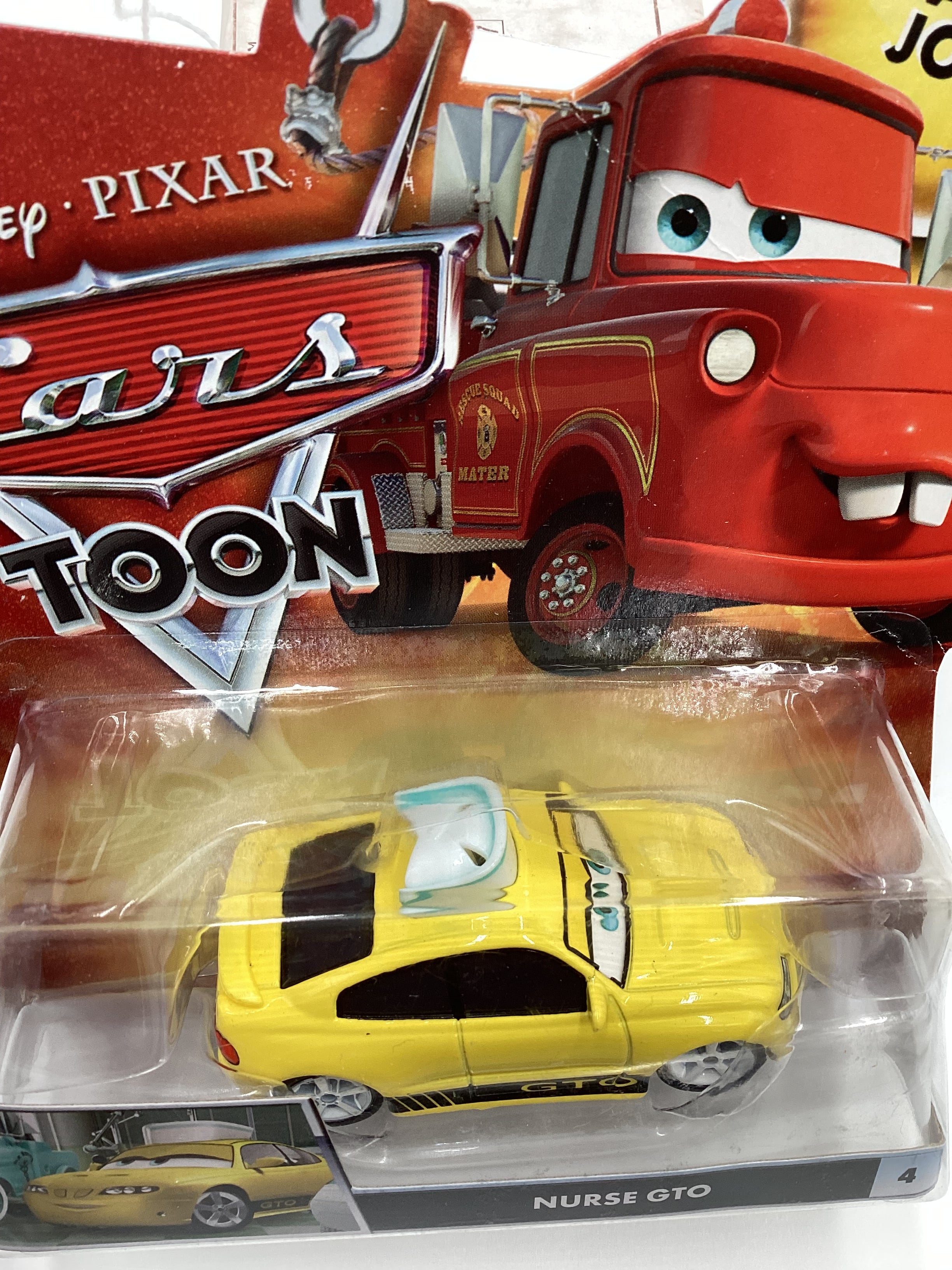 Disney Pixar Cars Toon Sizzlin Paint Job #4 Nurse GTO Yellow