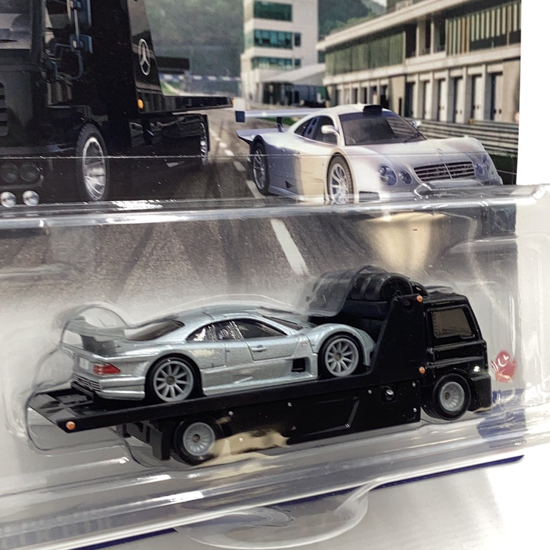 HOT WHEELS CAR CULTURE TEAM TRANSPORT #59 1997 Mercedes Benz CLK- GTR Fleet Street 282E