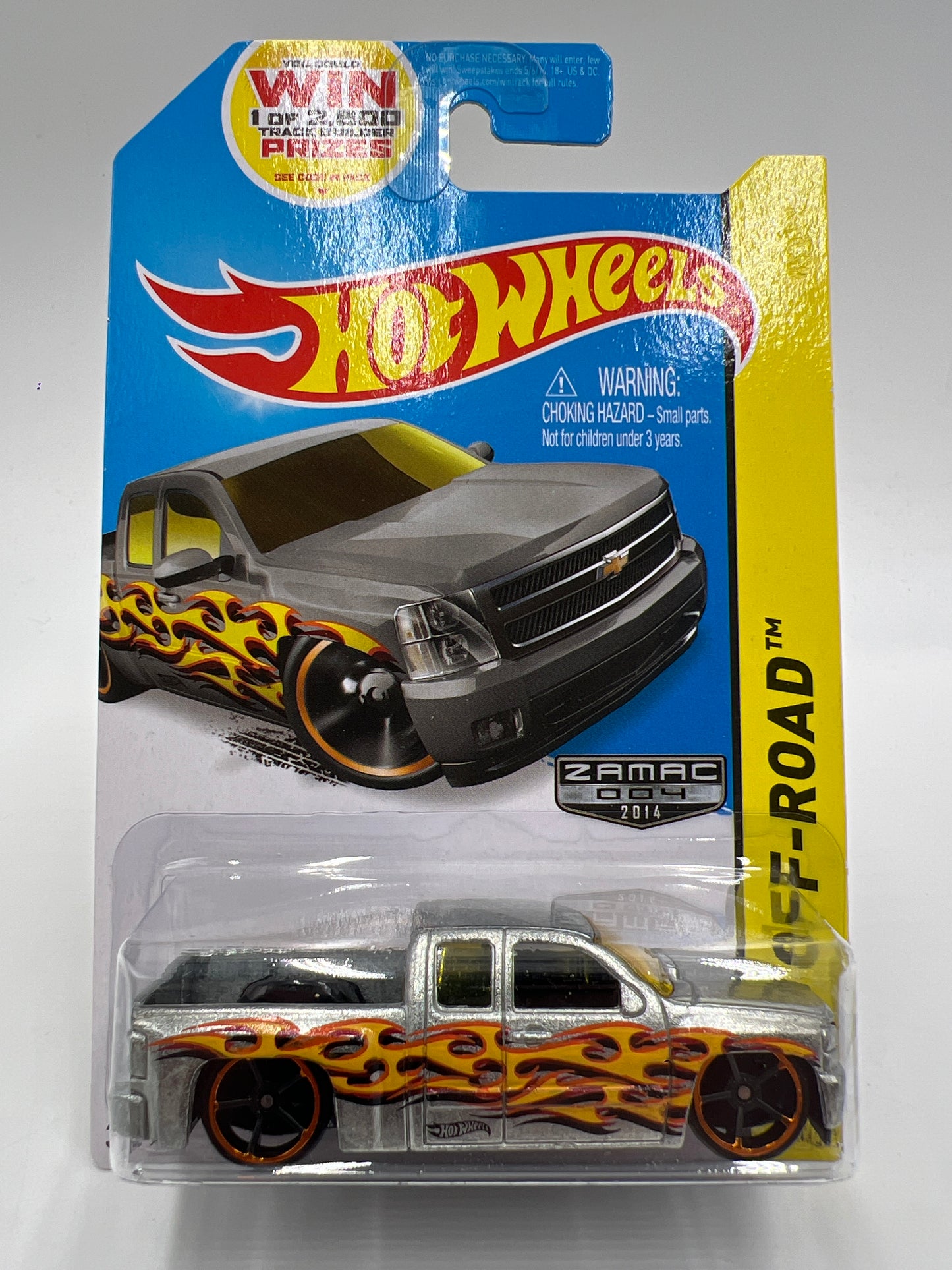 2014 Hot Wheels Walmart Exclusive Zamac 4 #132 Chevy Silverado W/Protector