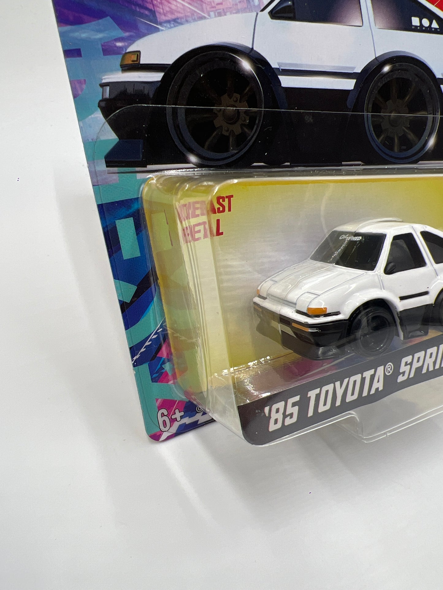 2025 MGA Car Tuned JDM Series 1 #6 85 Toyota Sprinter White/Black 180F