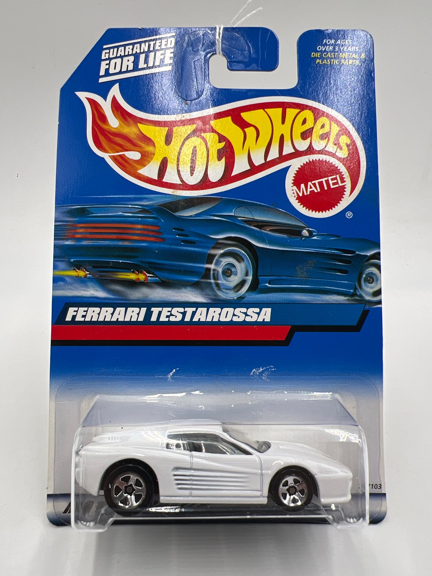 2000 Hot Wheels Collector #136 Ferrari Testarossa White SR