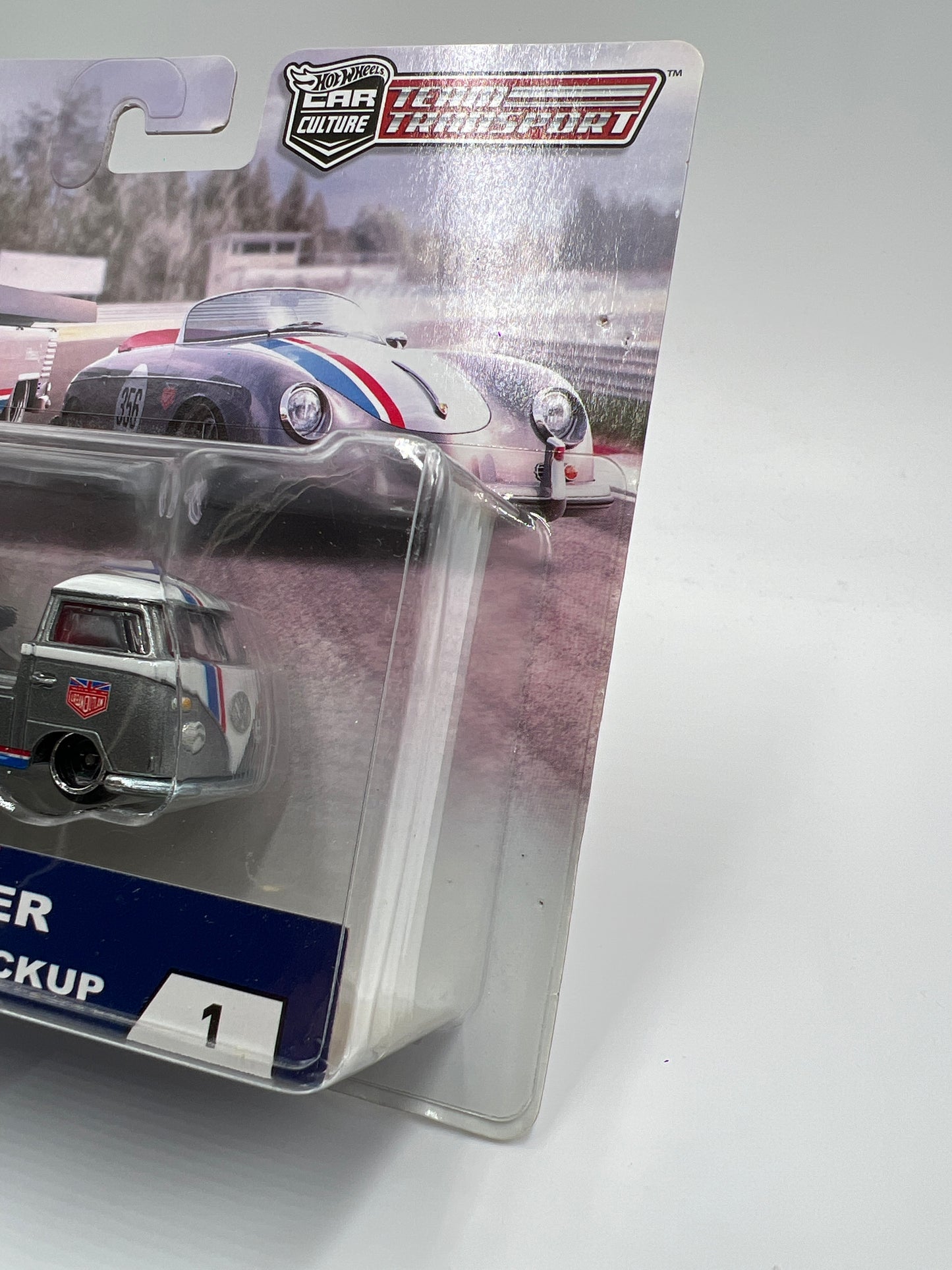 Hot Wheels Car Culture Team Transport #1 Porsche 356 Speedster Volkswagen T1 Pickup W/Protector
