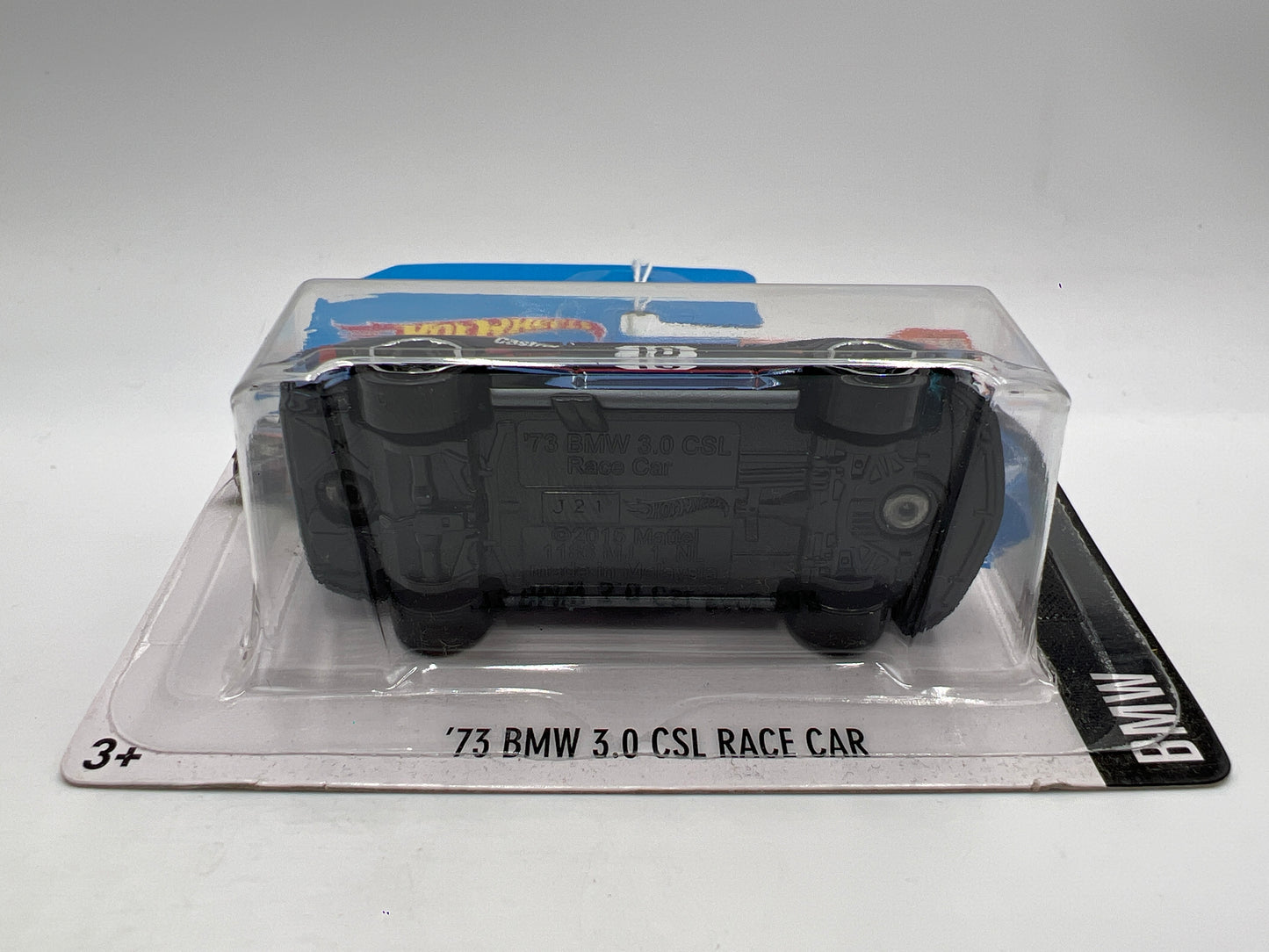 2016 Hot Wheels Short Card BMW #190 73 BMW 3.0 CSL Race Car Black