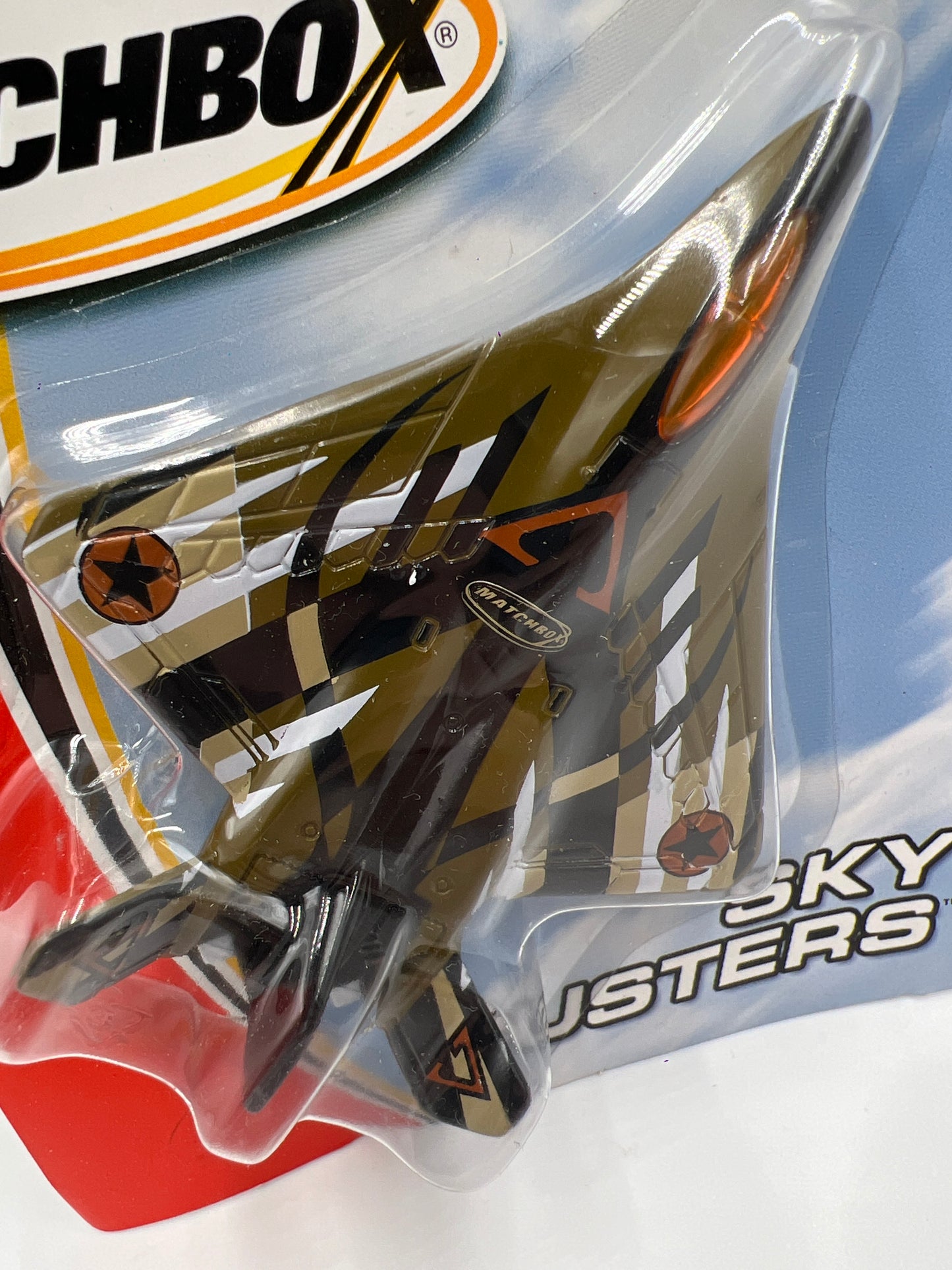 Matchbox Sky Busters Fighter Jet Brown
