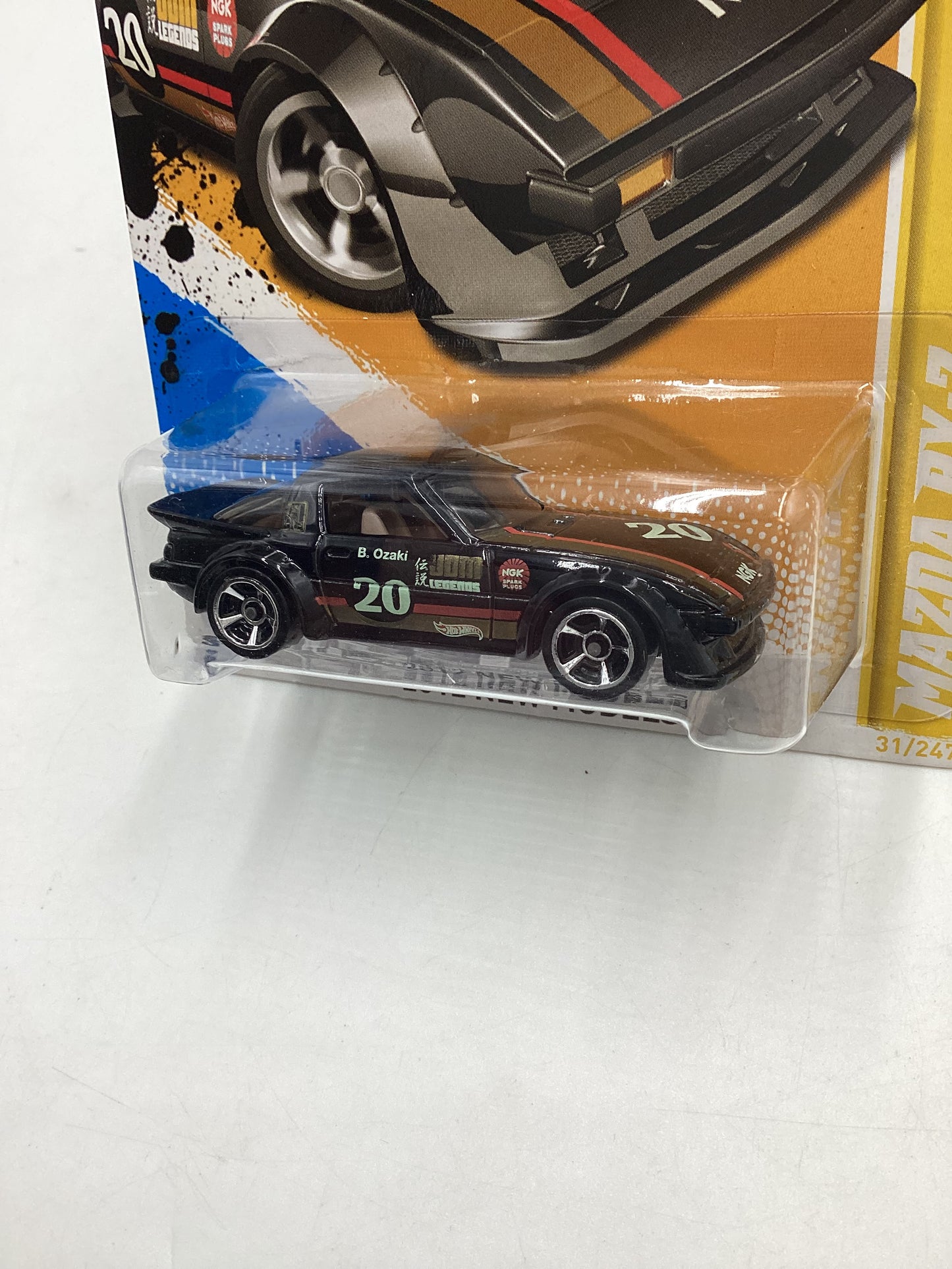 2012 Hot Wheels New Models #31 Mazda RX-7 Black 85D