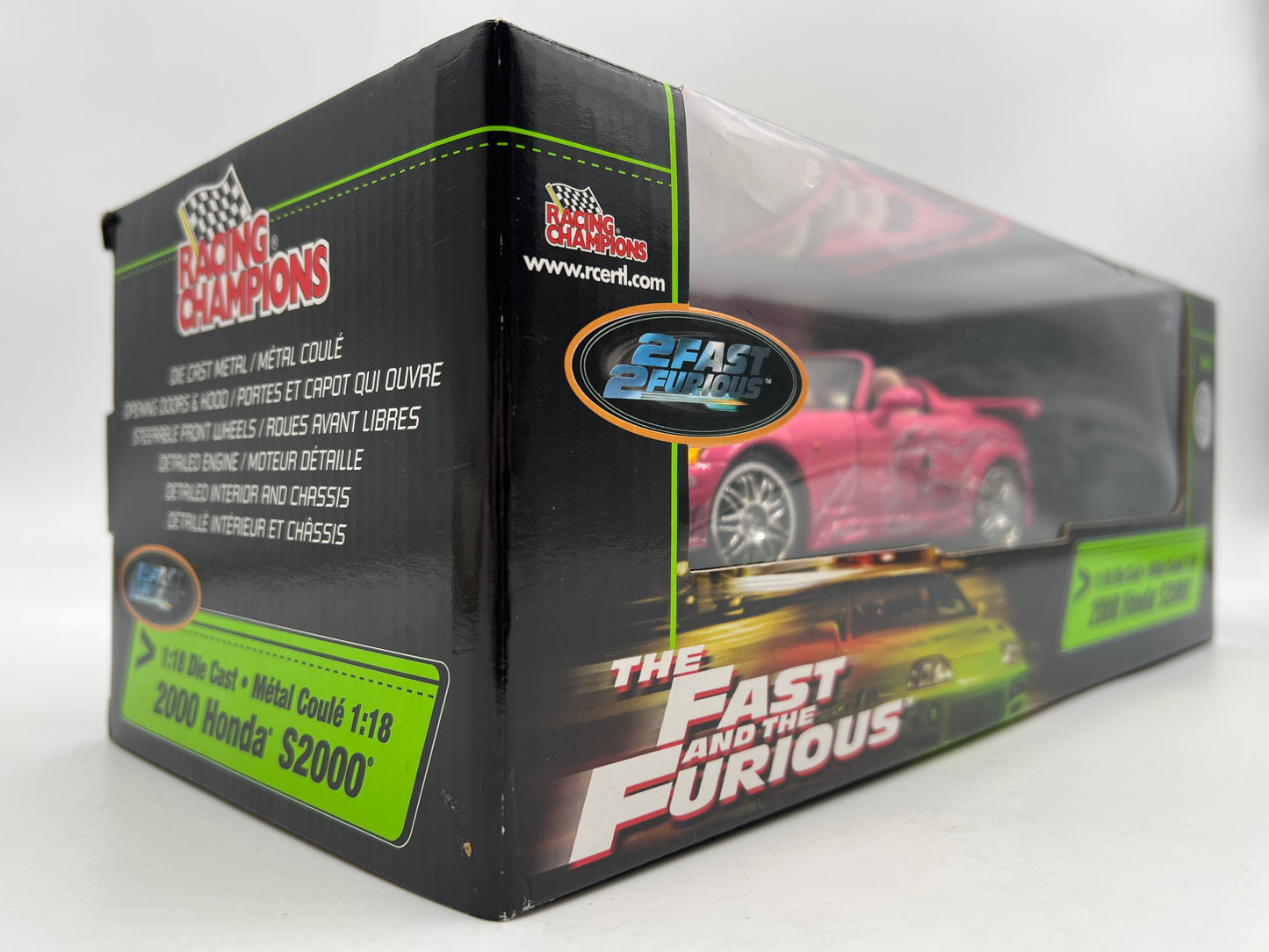 Racing Champions 1/18 Fast & Furious 2000 Honda S2000 Pink VHTF See Description