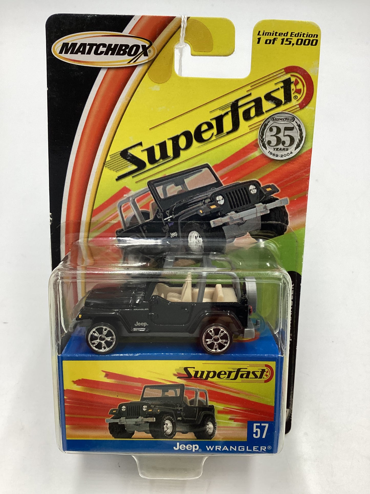 Matchbox Superfast #57 Jeep Wrangler Black 172B