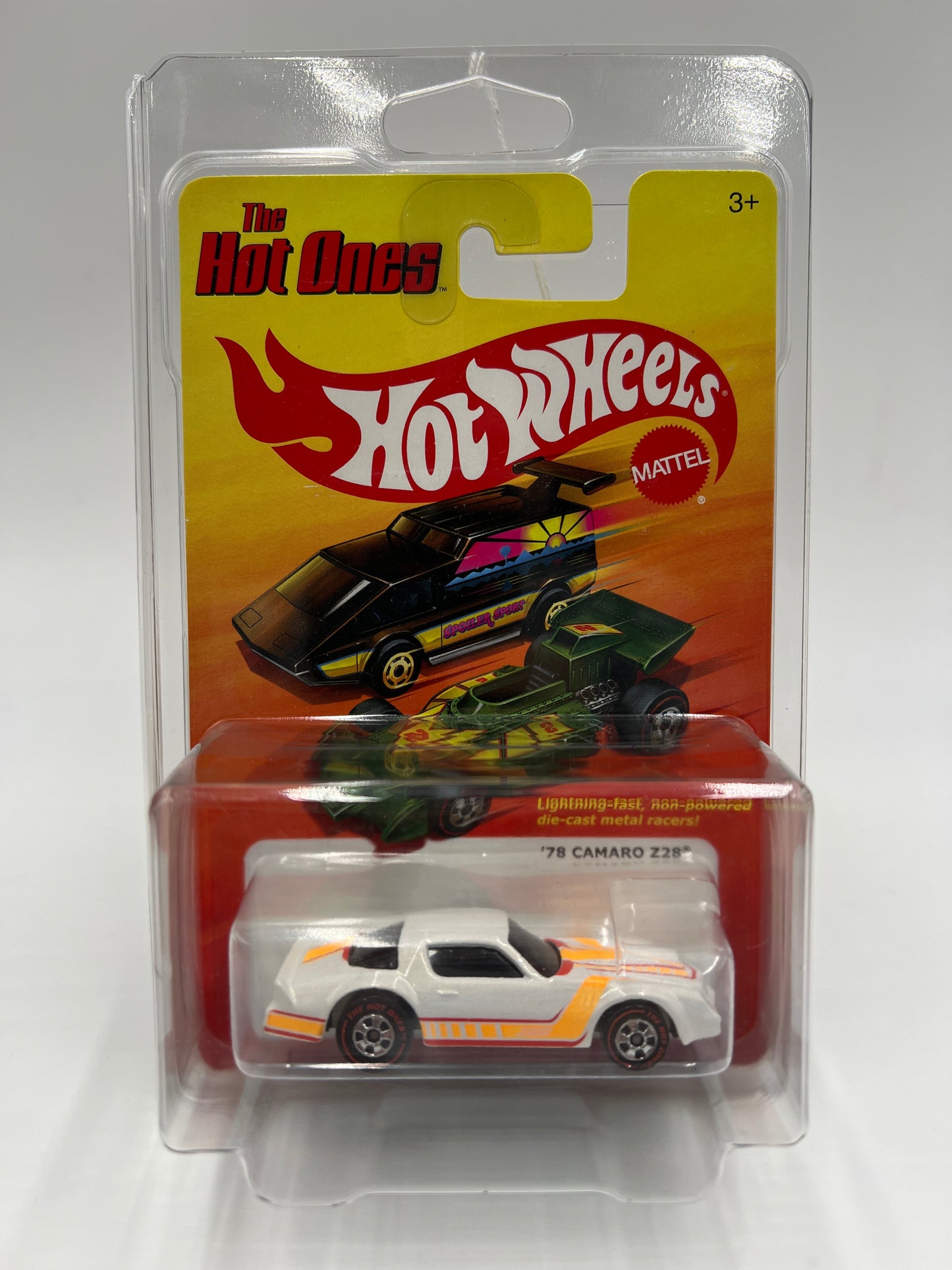 Hot Wheels The Hot Ones CHASE 78 Camaro Z28 White W/Protector