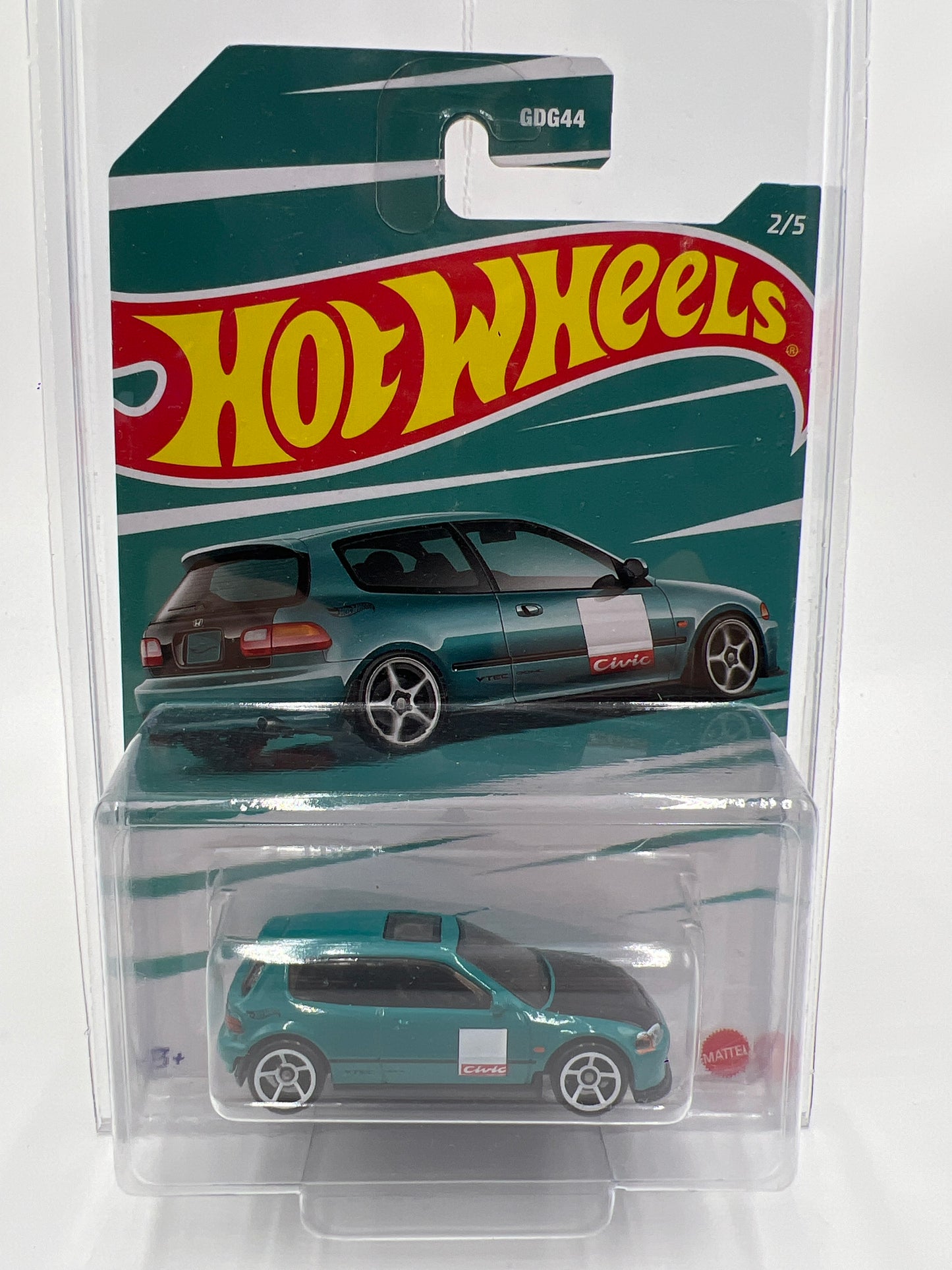2022 Hot Wheels Honda Civic Anniversary Series #2 92 Honda Civic EG Green W/Protector