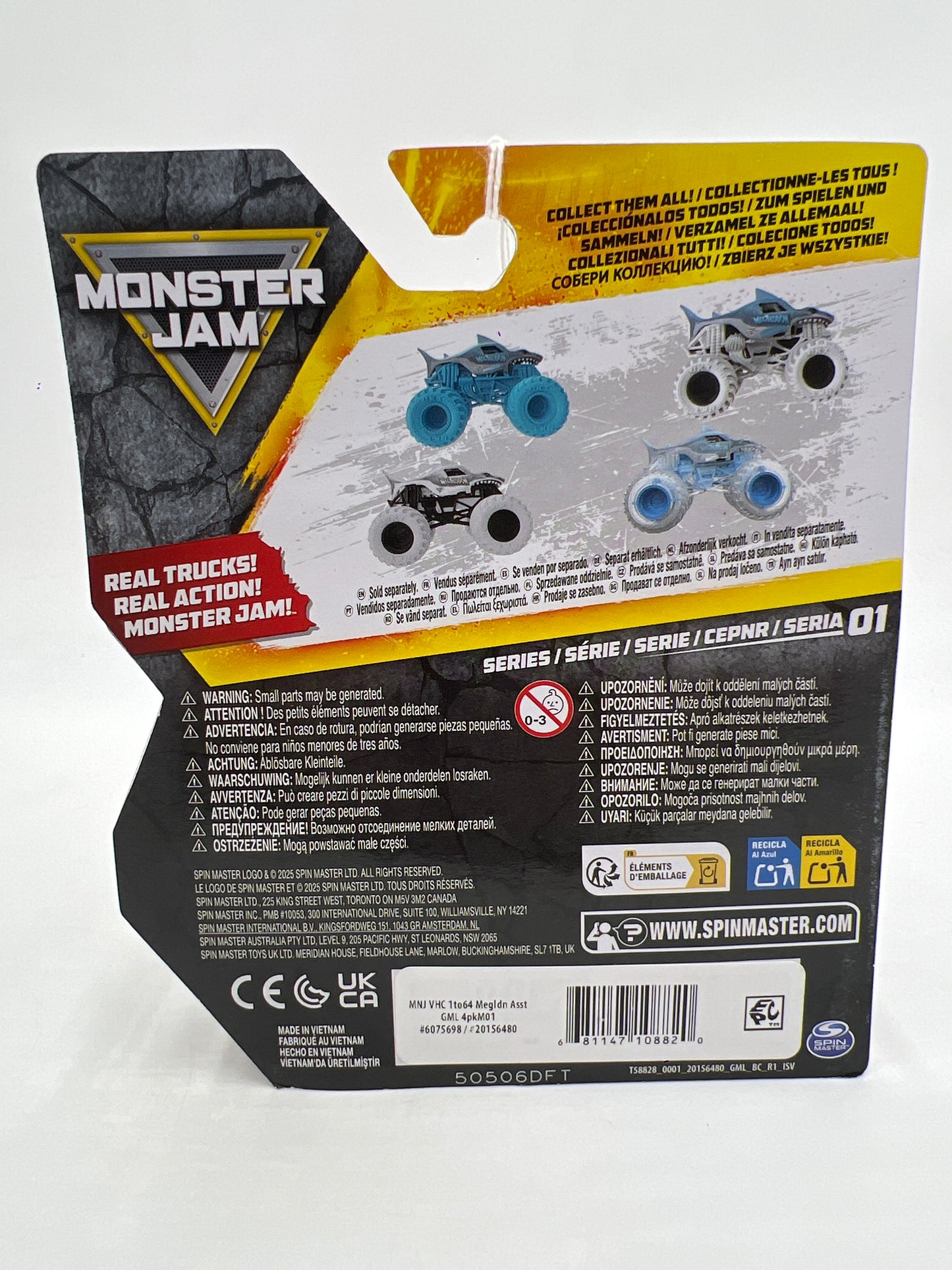 Monster Jam Series 1 Megalodon Blue W/Gray Tires 129D