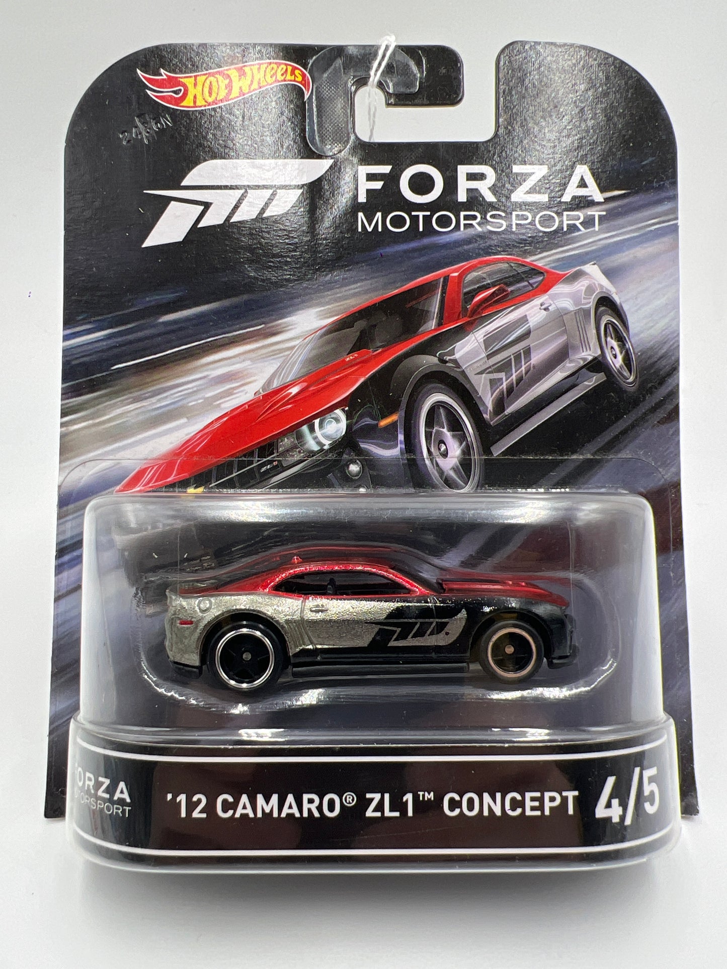 Hot Wheels Retro Entertainment Forza Motorsport #4 12 Camaro ZL1 Concept Red/Silver 241E