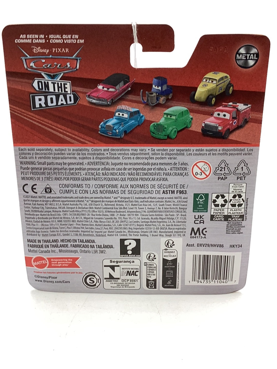 Disney Pixar Cars Road Trip Lightning McQueen 136i