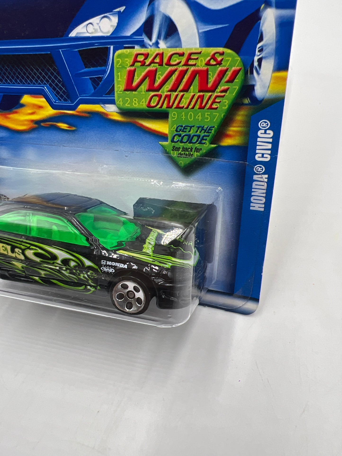 2001 Hot Wheels #115 Honda Civic Black 77B