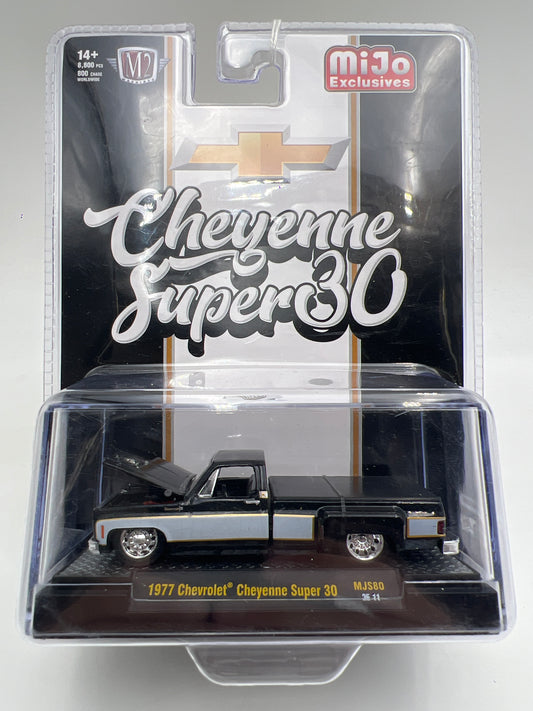 M2 Machines MJS80 MiJo Exclusives 1977 Chevrolet Cheyenne Super 30 Black