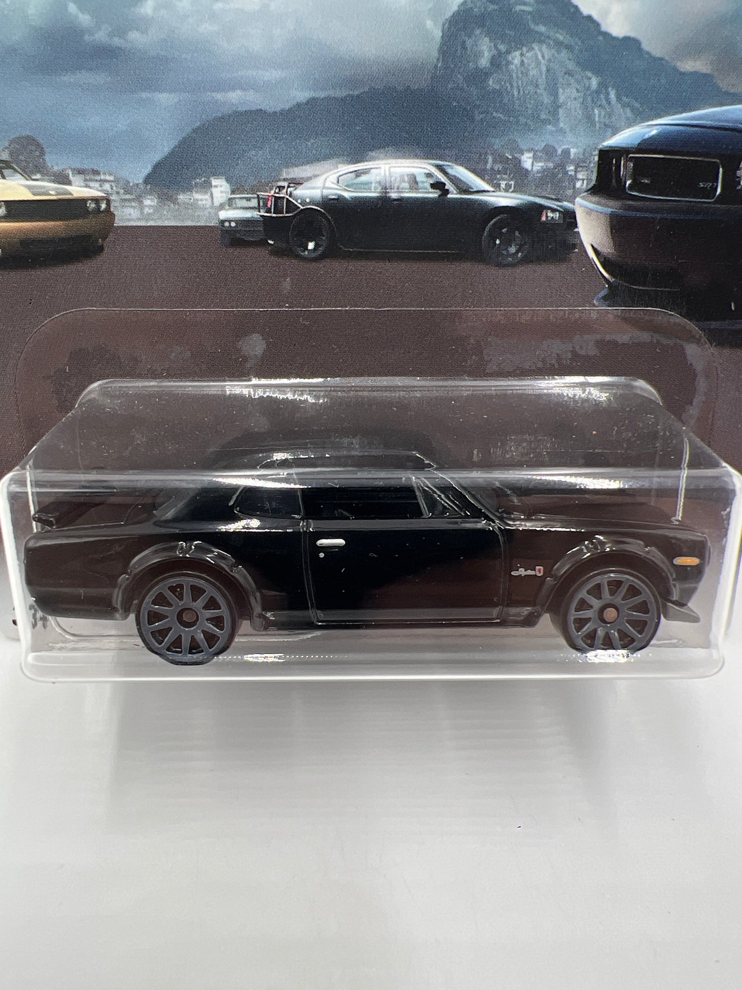 Hot Wheels Fast and Furious #4 Nissan Skyline Black Card Not Perfect 71E