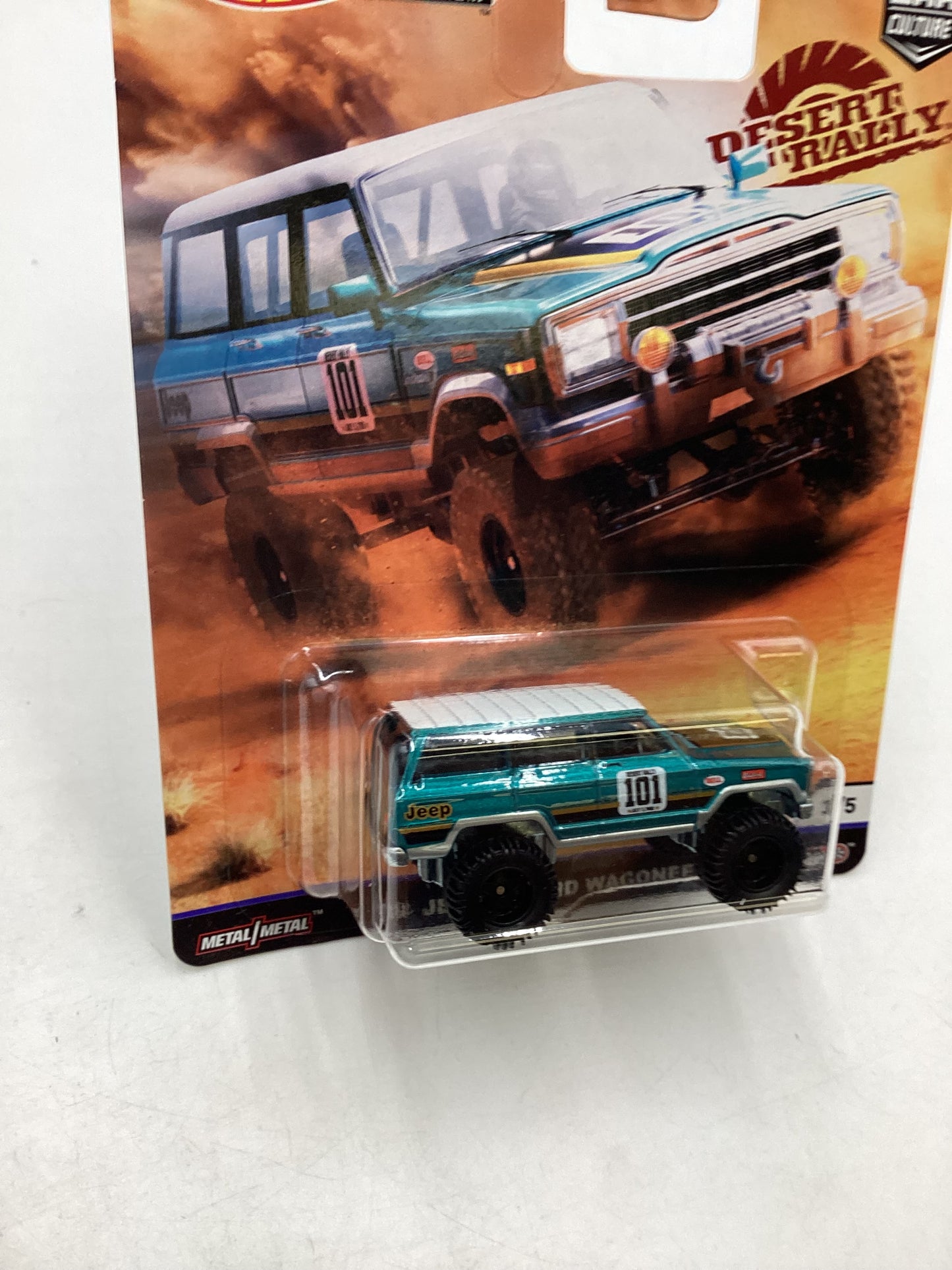 2019 Hot Wheels Desert Rally 3/5 88 Jeep Grand Wagoneer 254i